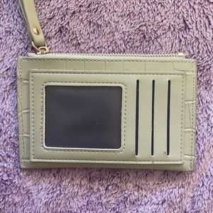 New never used sage green wallet /card holder
